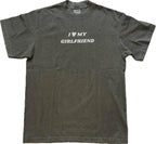 Comfort Colors – Ich liebe meine Freundin T-Shirt, Geschenk für ihn, Geschenk für sie, Ich liebe Shirt, Ich liebe Shirt, Herren-T-Shirt mit Rundhalsausschnitt, klassisches Modell, lässiger Kragen 