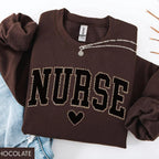 Nurse Sweatshirt, Leopard Nurse Shirt, RN Sweatshirt, Nurse Sweater, Nurse Graduation Gift
