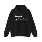 Unisex-Adults T-Shirt - Black,  Short Sleeve - Funny Review People One Star: Absolute  Would , Suitable for Mens & Womens Outdoor T-Shirt, 100%cotton,