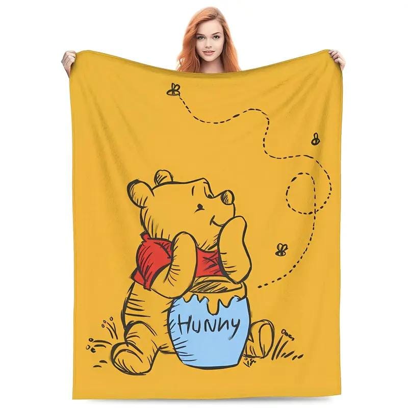 Cute Honey Bear Soft Fleece Blanket