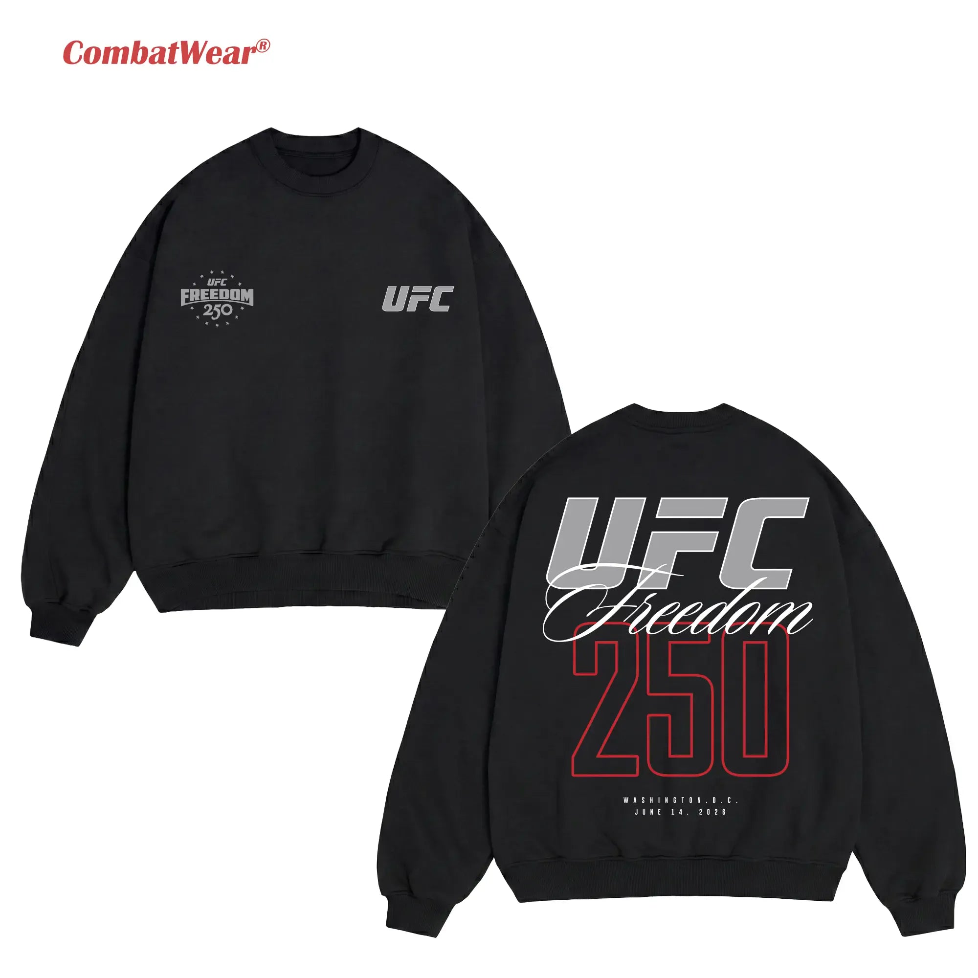 UFC Freedom 250 Vintage Graphic T-Shirt - Patriotic MMA Football Shirt for June 14 2026 Fans