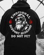 Emotional Support Husband Do Not Pet Hoodie