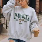 Embroidery Hawkins Indiana 1983 Sweatshirt, Strang.er Movie Shirt Thin.gs, Vintage Things Movie Merch Strang.er, Hawkins India.na 1983 Est 100% Cotton