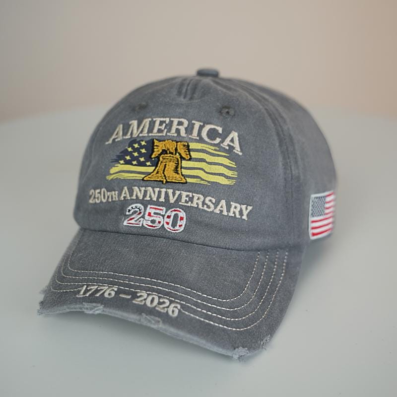 US 250th Anniversary Embroidered Baseball Cap, UPF 50+ Sun Protection Commemorative Hat