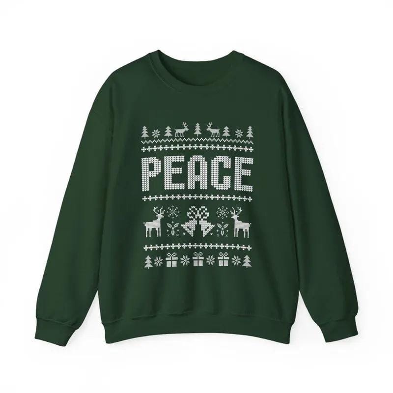 Witzige, kitschige Weihnachtspullover für Paare, süße Partner-Outfits für die Feiertage und der „I Come in Peace“-Sweatshirt für festlichen Style 