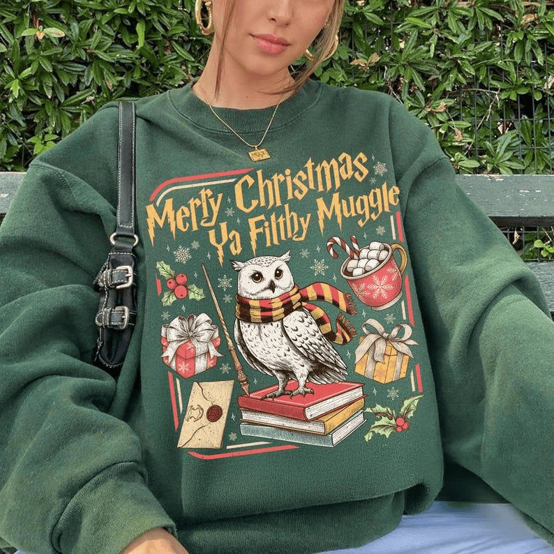 Fröhliche Weihnachten, du Schlingel! Vintage-Sweatshirt, Retro-Zauberer-Weihnachtspullover, Zauberer-Weihnachtsgeschenk für Fans 