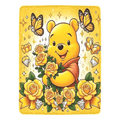 DISNEY CLASSIC Winnie the Pooh & Tigger Floral Throw Blanket