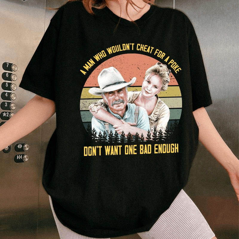 T-Shirt mit dem besten Cowboy-Filmzitat, Western-Shirt der 90er, Wildwest-Shirt 