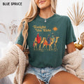 Comfort Colors® Retro Tonight We Ride Christmas Christian Quote T-Shirt, Three Wise Men Christian Shirt, Christmas Faith Gift, Xmas Gift