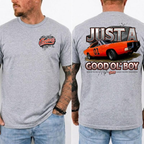 Just A Good Ol’ Boy” General Lee 01 T-shirt, Dukes of Hazzard 1979 Retro Shirt, Perfect 2 sided Tee For Classic TV Lovers, Old School Style, Gift For Him