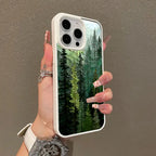 Stained Collage Forest MagSafe Case – Shockproof Silicone Cover for iPhone 17 Pro Max