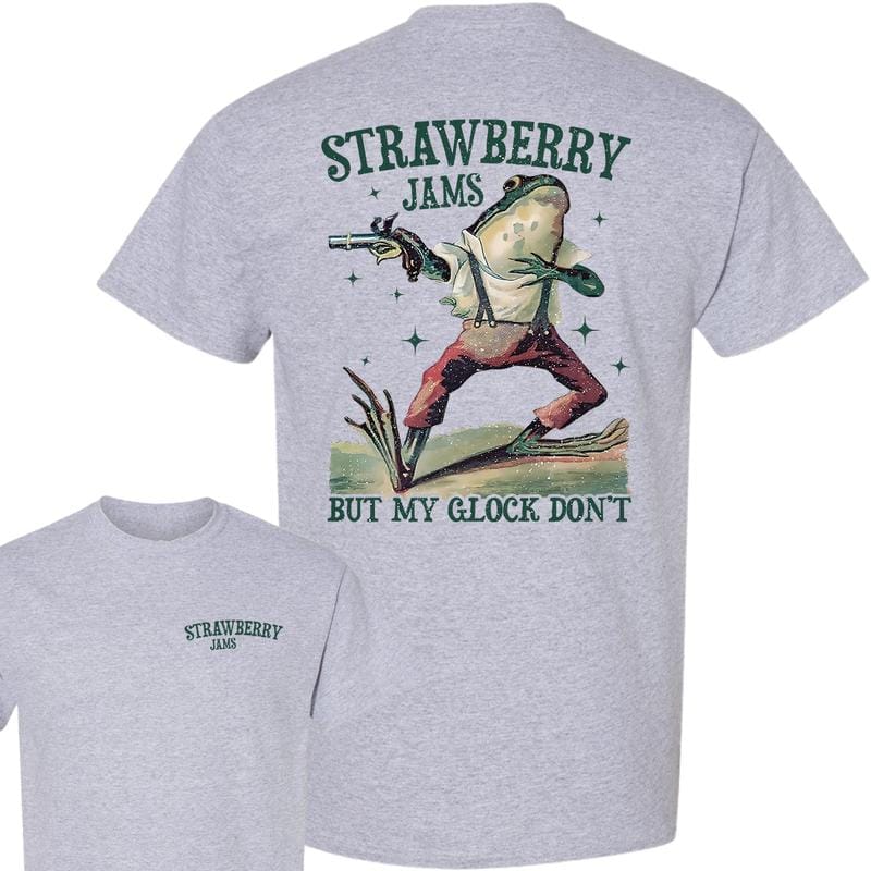 Erdbeermarmelade, aber meine Glock nicht – Vintage-Grafik-T-Shirt, Sweatshirt, Hoodie 