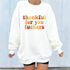 Lustiges Thanksgiving-Sweatshirt, "Danke für euch, ihr Arschlöcher"-Shirt, Friendsgiving-Shirt, Dankbarkeits-Shirt, Lustiges Thanksgiving-Geschenk-Shirt, Herbst-Dankbarkeits-Shirt 
