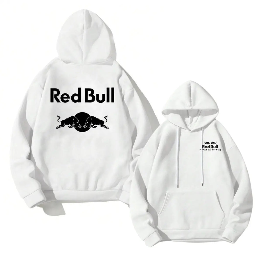 Black White Racing Unisex 2 Sides Hoodie