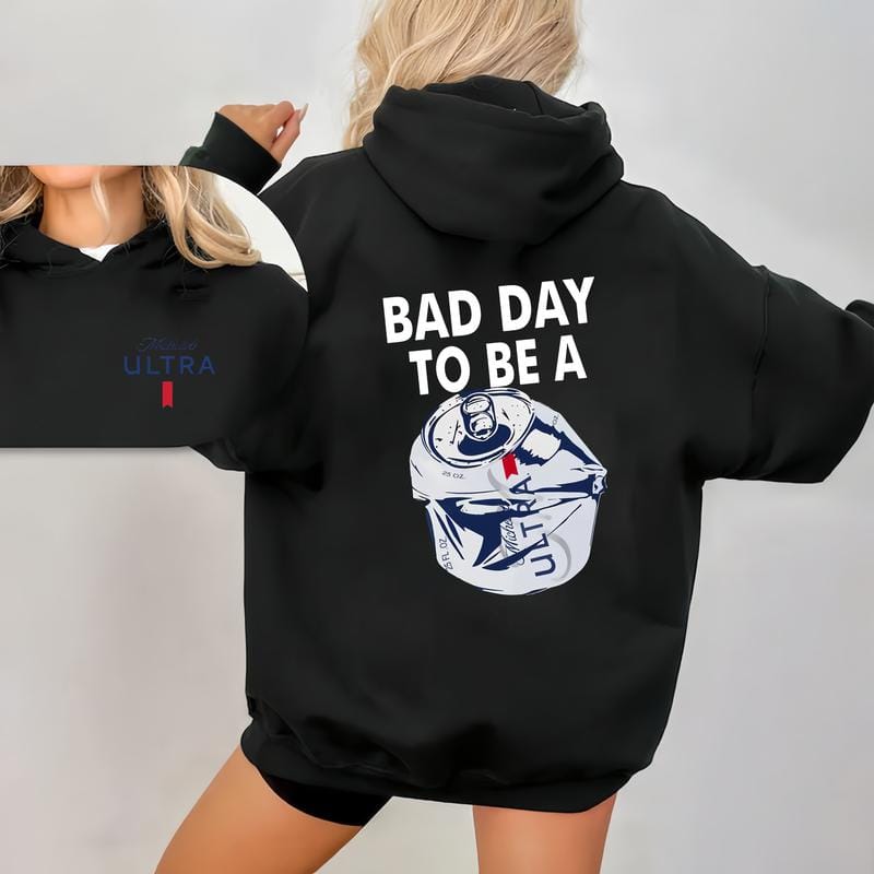 Bad Day To Be A   2-Sided T-shirt, Beer Drinking Shirt for Men and Women, Cotton Fabric Tshirt, Printed Women's Tops, Casual