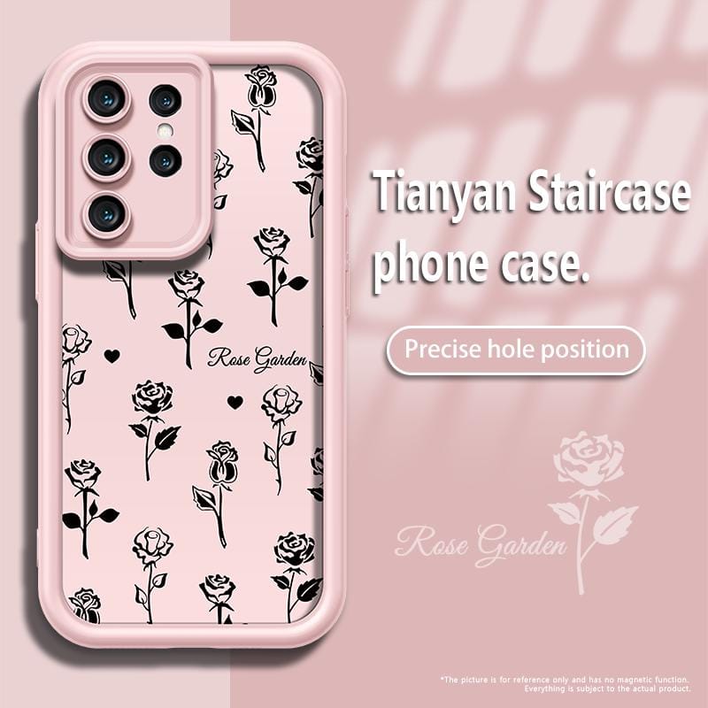 Lucky Black Rose Slim Shockproof Case