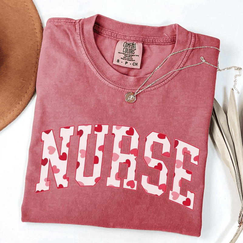 Nurse Valentine Comfort Colors Shirt, Valentine Nurse Shirt, RN Valentine T-Shirt