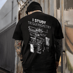 „Ich studiere Triggernometrie“-Shirt, lustiges T-Shirt für Waffenliebhaber, Pro-2A-Sweatshirt, taktischer Hoodie für Herren 