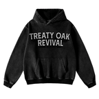 Retro Treaty Oak Revival Western Hoodie, 100 % reine Baumwolle, dick, strapazierfähig, lockere Passform, Vintage-Bar-Cowboy-Grafik, Hoodie für Rockmusik-Fans, Frühling und Herbst 