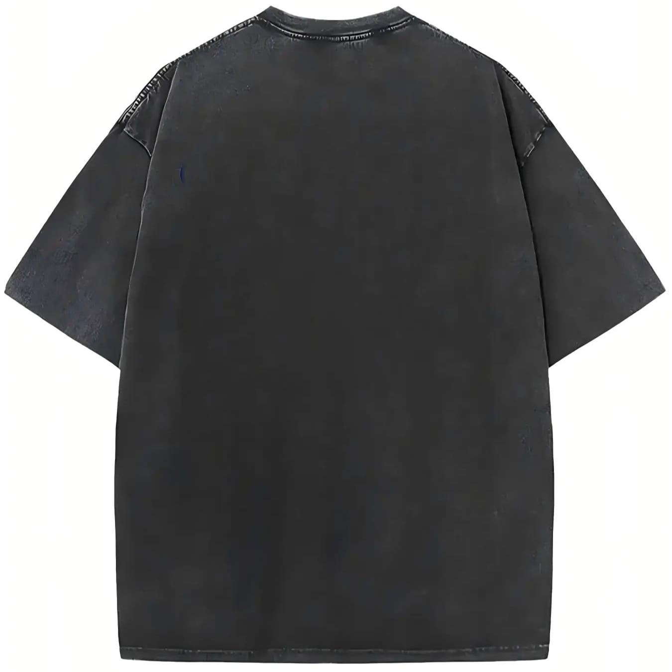 Oversized Graphic T-Shirt with Vintage Washed Corvette C6 Print, Soft Cotton Casual Streetwear for Men