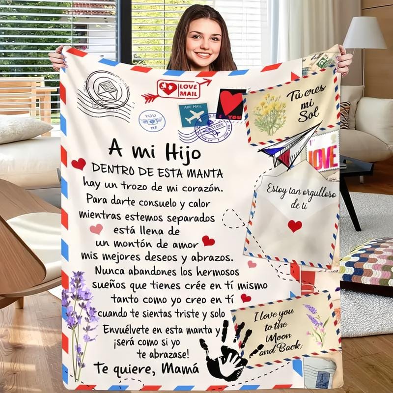 "A Letter to My Kids" Custom Blanket | Personalized Gift for Son & Daughter
