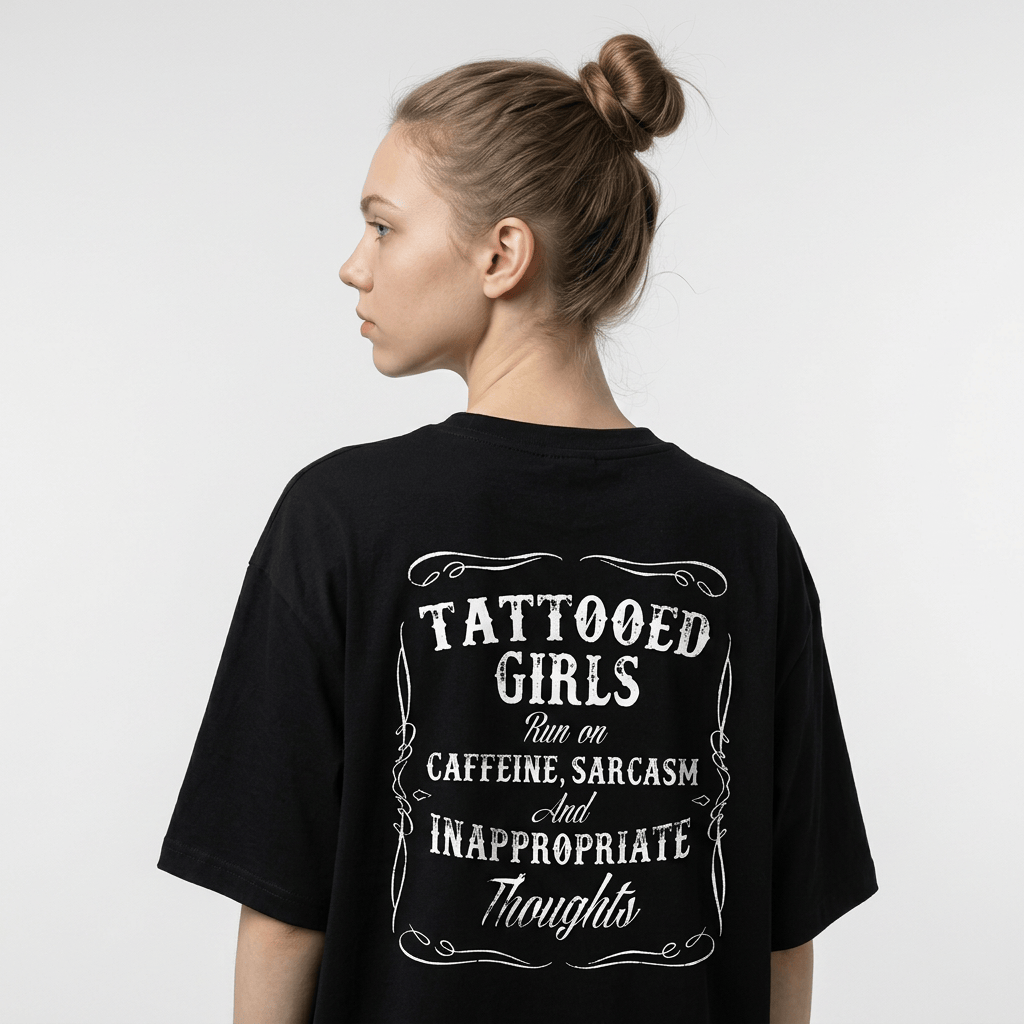 Tattooed Girls Sarcastic Graphic T-Shirt