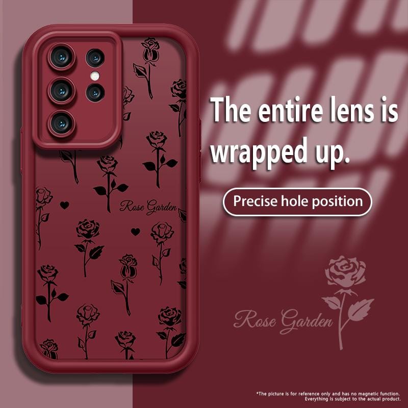 Lucky Black Rose Slim Shockproof Case