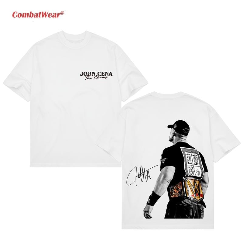 JOHN CENA THE CHAMP 2025 T-SHIRT, WWE-Fan-Shirt, John Cena WWE-T-Shirt, Unisex-Grafik für WWE-Fans, WWE-T-Shirt, Herren-Baumwoll-Rundhals-Top 