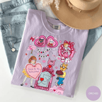 Comfort Colors Coquette Bow Children's Book Valentine Shirt/Sweatshirt/Hoodie