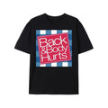Lässiges Kurzarm-T-Shirt mit Grafikprint für Herren – ideal für Sommer und Frühling. Der witzige Aufdruck „Rücken und Körper schmerzen“ macht's möglich.