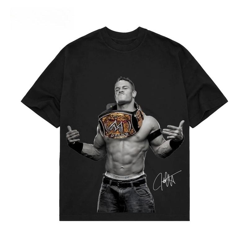 John Cena Grand Slam Champion T-Shirt, WWE Fan-Shirt, John Cena WWE T-Shirt, Unisex-Grafik für WWE-Fans, WWE T-Shirt, Herren-Baumwoll-Rundhals-Top 