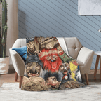 Labyrinth-Filmdecke aus Flanell, Jareth Goblin King-Design, ultraweich, für jede Jahreszeit geeignet, Geschenk für Fans, Couch, Bett, Büro, Reisen, Fantasy-Dekoration