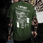 „Ich studiere Triggernometrie“-Shirt, lustiges T-Shirt für Waffenliebhaber, Pro-2A-Sweatshirt, taktischer Hoodie für Herren 