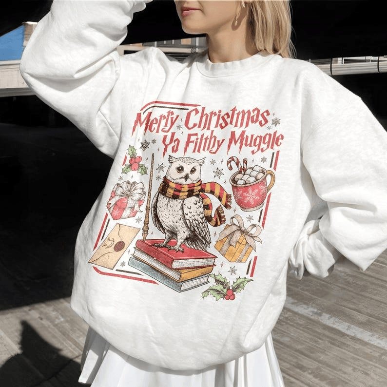 Fröhliche Weihnachten, du Schlingel! Vintage-Sweatshirt, Retro-Zauberer-Weihnachtspullover, Zauberer-Weihnachtsgeschenk für Fans 