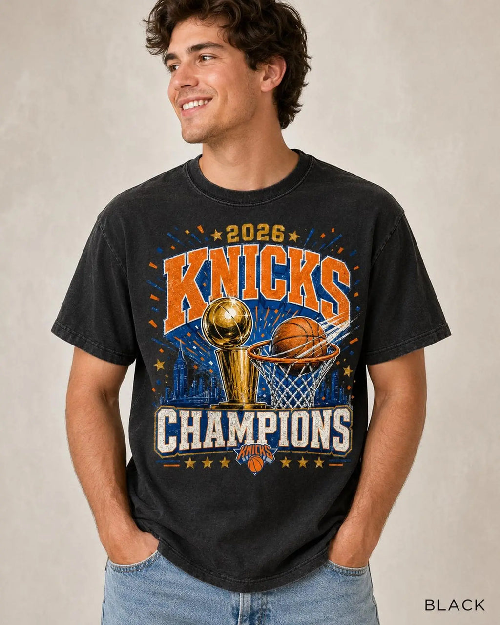 New York 2026 Shirt, Knick Champs City Hoops Basketball Tee, NY Sports Fan Gift