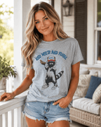 Feral Raccoon USA Graphic Tee | Funny Patriotic 4th of July Shirt