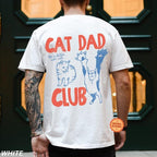 Katzenpapa-Shirt, Katzenpapa-T-Shirt, Comfort Colors Katzenpapa-Club-T-Shirt, Lustiges Katzen-Shirt mit Rückendesign, Katzenliebhaber-Shirt, Shirt für frischgebackene Katzenpapas, Haustierbesitzer 