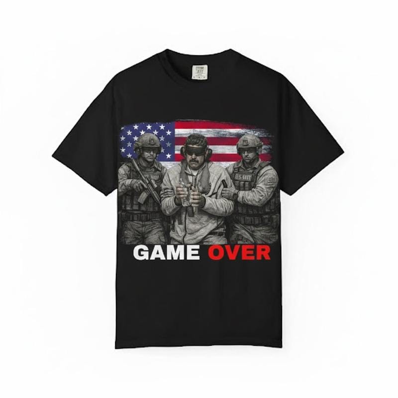 Maduro "Game Over" T-Shirt | Jan 3 2026 Edition, Holiday Shirt| Team Tru.p Shirt