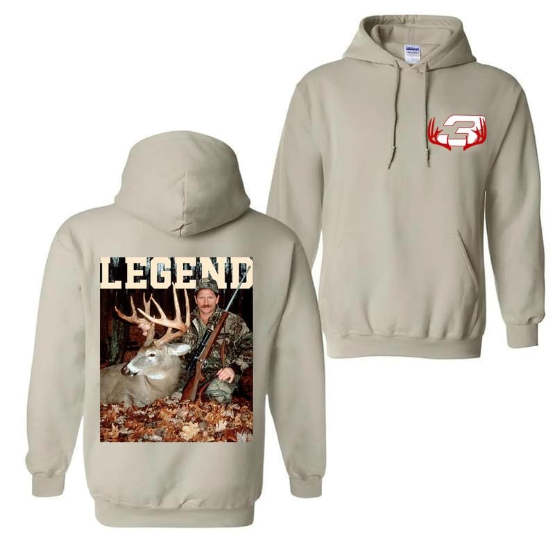 Dale Earnhardt Hoodie mit Hirschmotiv, Vintage-Shirt für die Jagdsaison, Unisex-Grafik-Herrenoberteil für Renn- und Jagdfans, Streetwear 