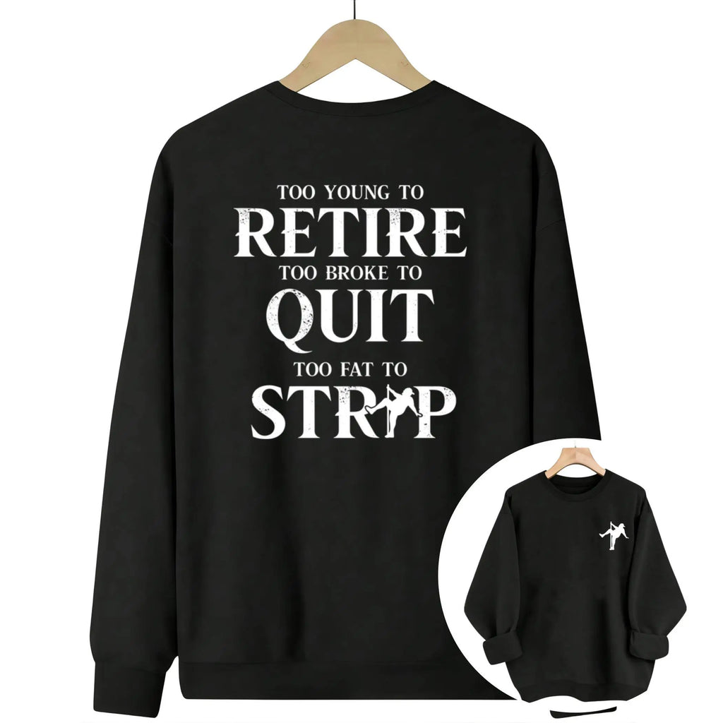 Too Broke To Quit Printed Tee for Men – Short Sleeve Funny Cotton T-Shirt