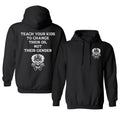 Bring deinen Kindern bei, ihr Öl zu wechseln, nicht ihr Geschlecht – Hoodie mit auffälligem Spruch, bedruckter Hoodie, lässige Herrenbekleidung aus Baumwolle 