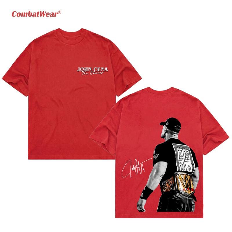 JOHN CENA THE CHAMP 2025 T-SHIRT, WWE-Fan-Shirt, John Cena WWE-T-Shirt, Unisex-Grafik für WWE-Fans, WWE-T-Shirt, Herren-Baumwoll-Rundhals-Top 