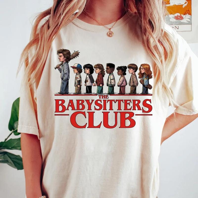 Retro Steve Babysitter Club Shirt, Vintage Hawkins Graphic Tee, Steve Harrington Shirt for Fan, Funny Fandom Sweater Hoodie