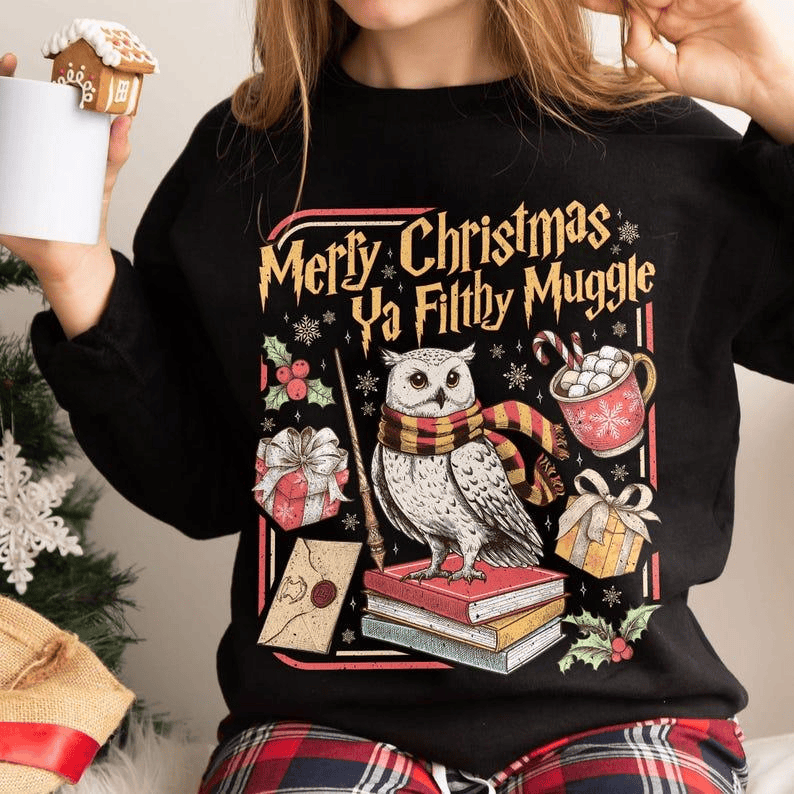 Fröhliche Weihnachten, du Schlingel! Vintage-Sweatshirt, Retro-Zauberer-Weihnachtspullover, Zauberer-Weihnachtsgeschenk für Fans 