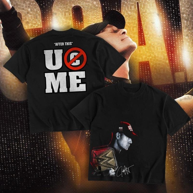 John Cena WWE Champion Kollektion – Schweres Baumwoll-T-Shirt – UCME T-Shirt – Cena-Abschieds-Shirt – Wrestling-Fanbekleidung – Herrenbekleidung – Atmungsaktiver Direktdruck 