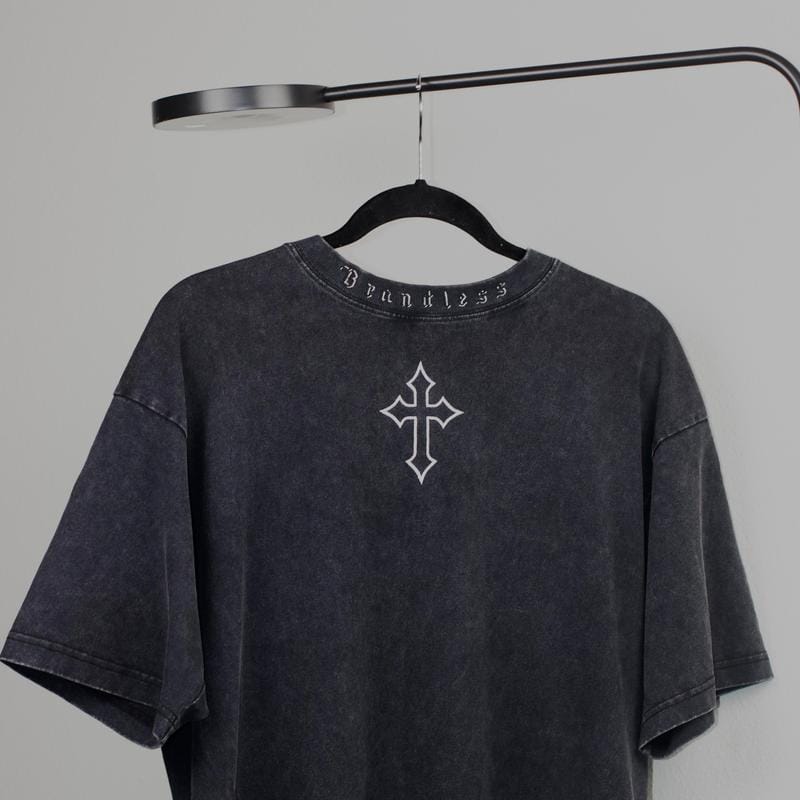 Markenloser JJBA Jesus Acid Wash Pumpendeckel 