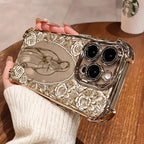 Guadalupe Rose Christian Phone Case, Shockproof iPhone & Samsung Cover with Lanyard