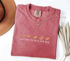Hot Dog Shirt, Comfort Colors, Bad Day to Be a Hotdog, Funny Retro Hotdog, Women's 4th of July Shirt, Memorial Day Shirt, Labor Day Shirt