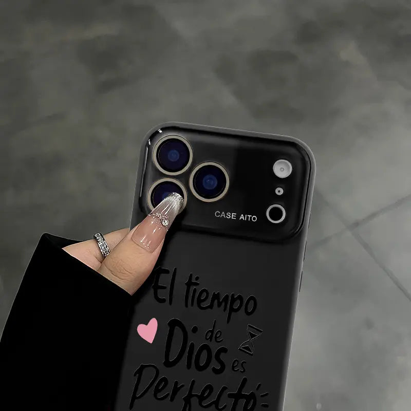 "El Tiempo de Dios es Perfecto" iPhone Case - Bible Inspired Shockproof Cover