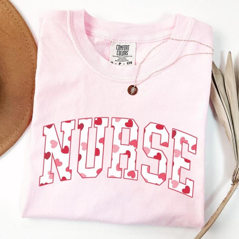 Nurse Valentine Comfort Colors Shirt, Valentine Nurse Shirt, RN Valentine T-Shirt